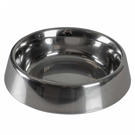 Miska DUVO+ Glossy strieborná lesklá proti mravcom M - 700 ml, priemer 19 cm