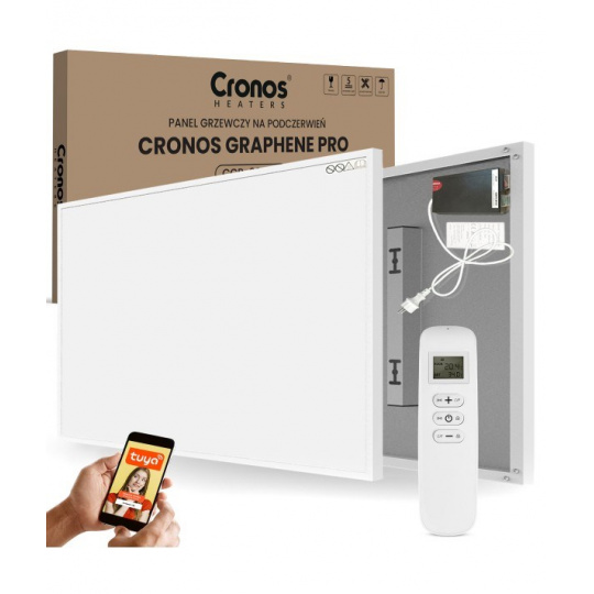 CRONOS GRAFEN PRO CGP-1100TWP 1100W INFRAZÁŘIČ S DÁLKOVÝM OVLÁDÁNÍM