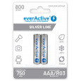 Nabíjecí baterie everActive Ni-MH R03 AAA 800 mAh Silver Line - 2 kusy