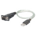 Manhattan 205146 sériový kabel Šedá 0,45 m USB A Serial/COM/RS232/DB9