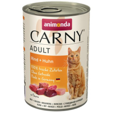 Animonda CARNY® cat Adult hovädzie a kura bal. 6 x 400 g konzerva