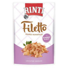 Rinti Dog Filetto kapsa kuře+šunka v želé 100g Rinti Dog Filetto kapsa kuře+šunka v želé 100g
