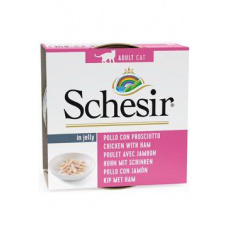 Schesir Cat konz. Adult kuře/šunka 85g Schesir Cat konz. Adult kuře/šunka 85g