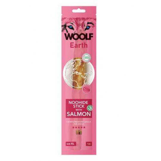 WOOLF Earth poch. NooHide XL Stick with Salmon 85g