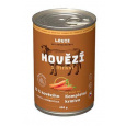 Louie Dog konz. Hovězí s mrkví a prebiotiky 400g