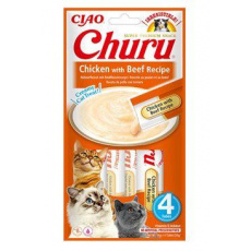 Churu Cat Chicken with Beef Recipe 4x14g Churu Cat Chicken with Beef Recipe 4x14g