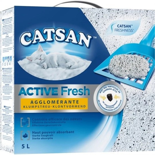 CATSAN Active Fresh - bentonitové stelivo - 5l