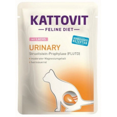 KATTOVIT Feline Diet Urinary Salmon - mokré krmivo pro kočky - 85g