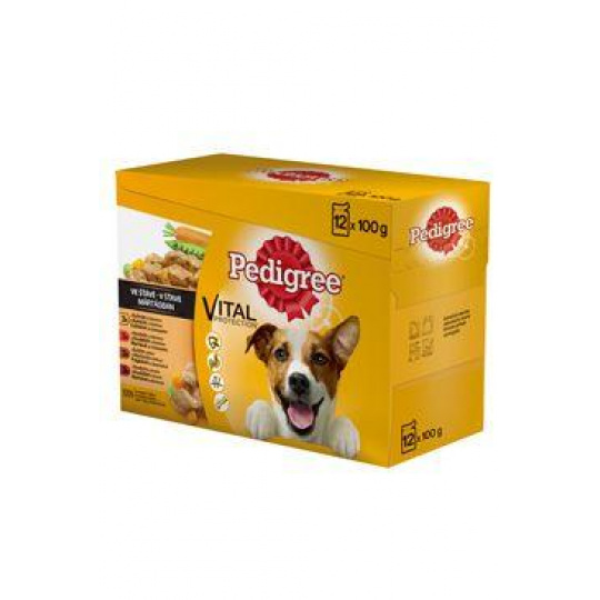 Mars PEDIGREE kapsička dog ADULT MP HD+kura+zel.& HD+ zel.& morka+mrkva 12x100 g