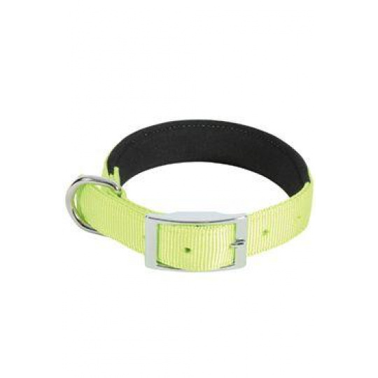 Obojek pes SOFT nylon 25mm/65cm limetková Zolux