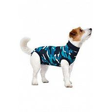 Obleček ochranný Suitical Dog BLUE CAMO 22cm XXXS