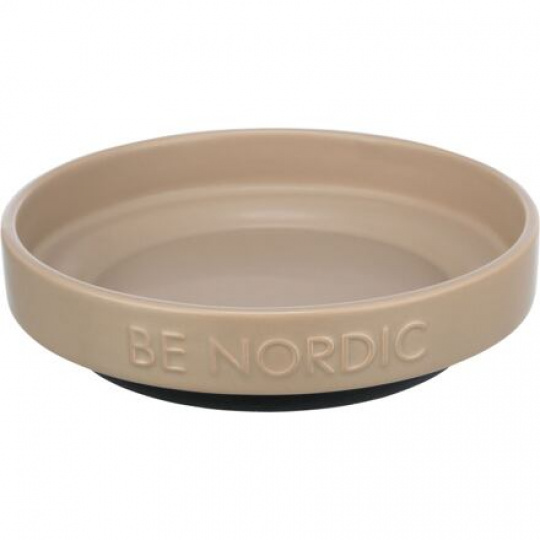 BE NORDIC keramická miska plytká, 0.3l / 16 cm, šedohnědá BE NORDIC keramická miska plytká, 0.3l / 16 cm, šedohnědá
