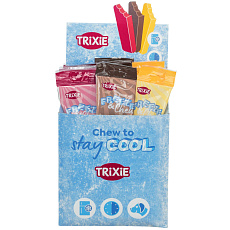 Freeze & Chew Bar - "zmraz a žuj", maškrta pre psy 65 g, [18], čoko/vanilka/jahoda - LIMITOVANÁ
