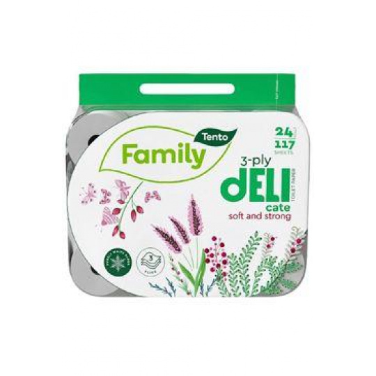 Wc toaletní papír Tento Family Delicate 3vrstvý 24ks