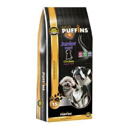 Puffins Dog Junior Maxi Chicken 15kg Puffins Dog Junior Maxi Chicken 15kg