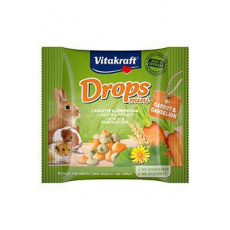Vitakraft Rodent all poch. Carotties mini Drops 40g Vitakraft Rodent all poch. Carotties mini Drops 40g