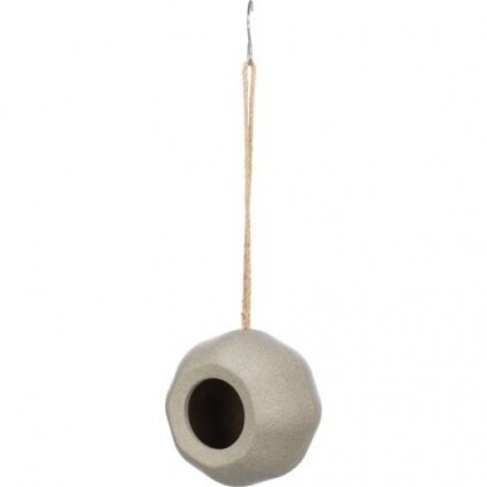 Koule - venkovní krmítko k zavěšení, 15,9 cm, pšenice/kukuřičný škrob, šedá - LIMITOVANÁ NABÍDKA Koule - venkovní krmítko k zavěšení, 15,9 cm, pšenice/kukuřičný škrob, šedá - LIMITOVANÁ NABÍDKA