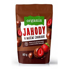 Allnature Jahody sušené mrazom v mliečnej čok. 80g