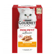 GOURMET Mon Petit Poultry Mix - mokré krmivo pro kočky - 6 x 50 g