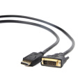 Gembird CC-DPM-DVIM-6 adaptér k video kabelům 1,8 m DisplayPort DVI Černá