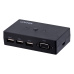 UNITEK KVM SWITCH 2-IN 1-OUT, 2XVGA, 3XUSB-A