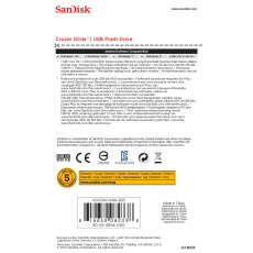 Sandisk Cruzer Glide USB paměť 128 GB USB Typ-A 2.0 Černá, Červená