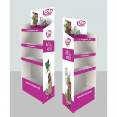 Kartonový stojan LOLO PETS (4 poličky) Kartonový stojan LOLO PETS (4 poličky)