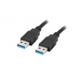 Lanberg CA-USBA-30CU-0010-BK USB kabel 1m 3.0 USB A Černá