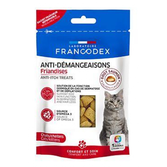 Francodex pochoutka Anti-itching kočka 65g Francodex pochoutka Anti-itching kočka 65g
