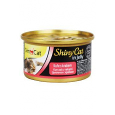 Gimpet kočka konz. ShinyCat kuře+krab 70g Gimpet kočka konz. ShinyCat kuře+krab 70g