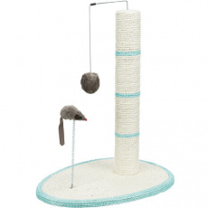 Škrábadlo válec 50cm+míč, myš+pružina na podestě 40x30cm Škrábadlo válec 50cm+míč, myš+pružina na podestě 40x30cm
