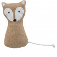 Filcová liška 13 cm, catnip, béžová