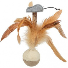 Squieky míček s peřím a myškou 15 cm (RP 0,90 Kč) Squieky míček s peřím a myškou 15 cm (RP 0,90 Kč)
