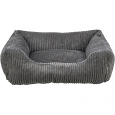 Vital Bed JONNA ortopedický obdélníkový pelech 120 x 80 cm, manšestrový plyš, tmavě šedá