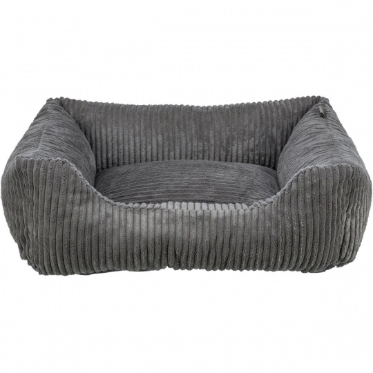 Vital Bed JONNA ortopedický obdélníkový pelech 120 x 80 cm, manšestrový plyš, tmavě šedá