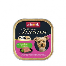 ANIMONDA paštika Vom Feinsten MINI - hovězí, kachna, oregáno pro psy 100 g ANIMONDA paštika Vom Feinsten MINI - hovězí, kachna, oregáno pro psy 100 g