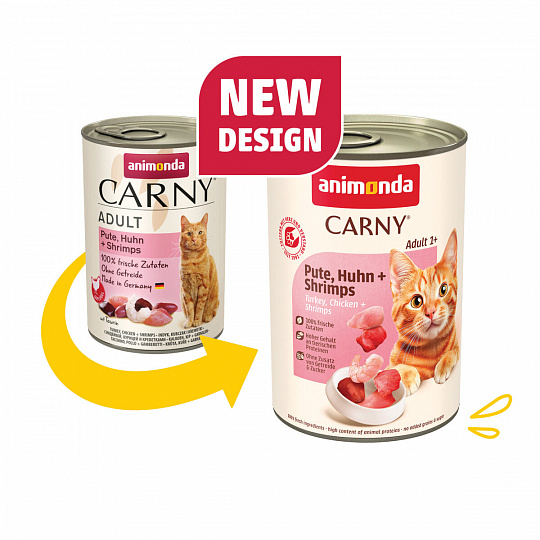ANIMONDA konzerva CARNY Adult - krůta, kuře+ráčci 400g