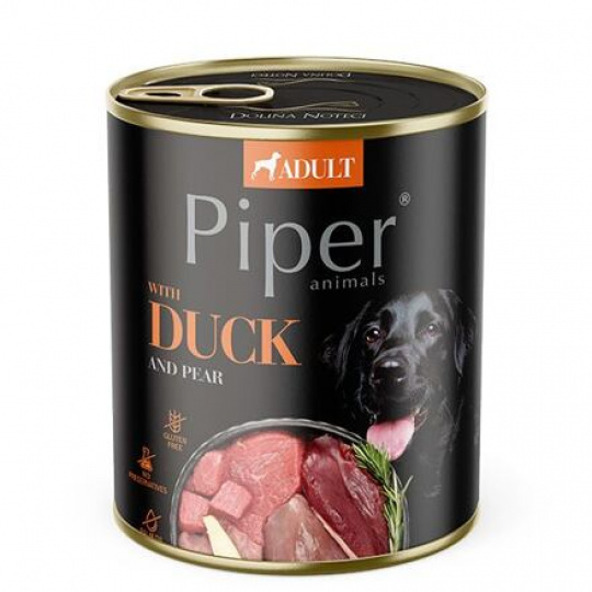 NEW PIPER s kachnou a hruškou, konzerva pro psy 800 g NEW PIPER s kachnou a hruškou, konzerva pro psy 800 g