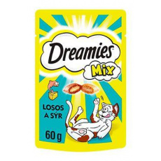 Dreamies kočka pochoutka s lososem a sýrem 60g Dreamies kočka pochoutka s lososem a sýrem 60g