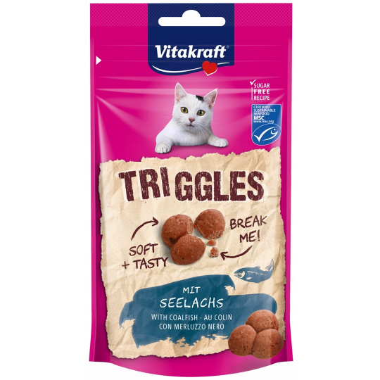 VITAKRAFT Triggles Coalfish - pamlsek pro kočky - 40g