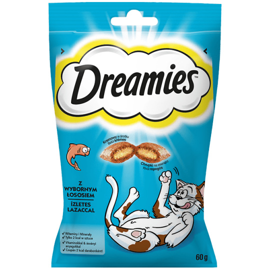 Dreamies 4008429037962 pamlsek pro psy/kočky Kočka Pamlsky Losos 60 g