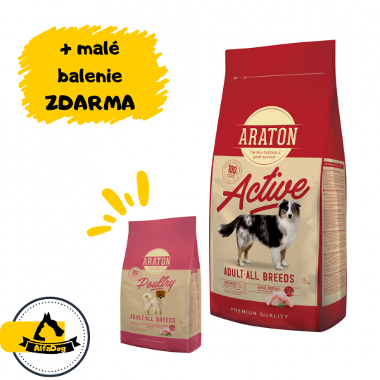 ARATON dog adult active all breed poultry 15 kg