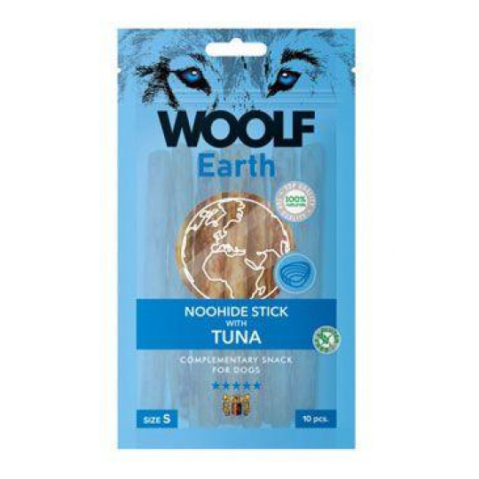 WOOLF Earth poch. NooHide S Sticks with Tuna 90g