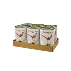 BOHEMIA MASO Bažantí ve vlastní šťávě SIX PACK 6x400g BOHEMIA MASO Bažantí ve vlastní šťávě SIX PACK 6x400g
