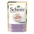 SCHESIR in jelly Tuna and chicken with ham - mokré krmivo pro kočky - 85 g