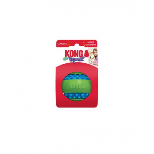Hračka Kong Dog Squeezz Goomz Lopta, TPE, zeleno modrá  M