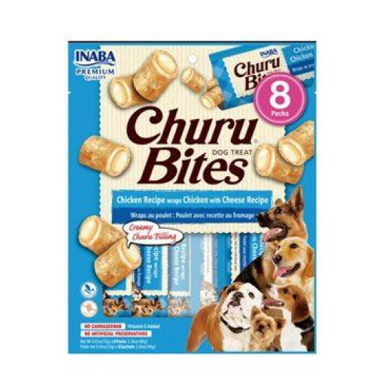Churu Dog Bites Chicken wraps Chicken&Cheese 8x12g