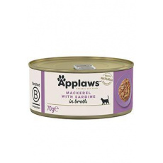 Applaws Cat konz. Adult Broth makrela se sardinkami70g