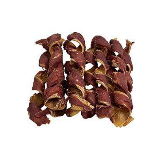 Pochoutka Spirály z vepřové kůže s kachním 15cm/10ks