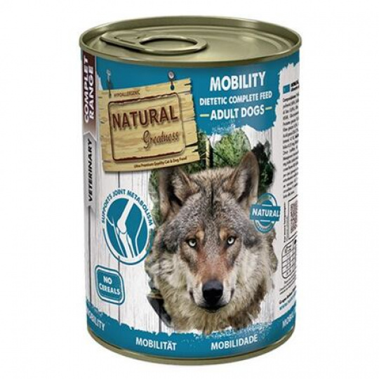 Natural Greatness MOBILITY, veterinární dieta, konzerva pro psy 400g